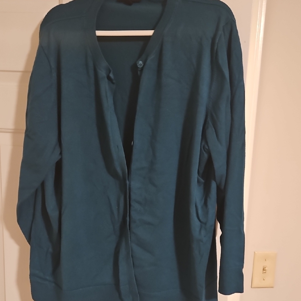 Lane Bryant Teal Knit Top